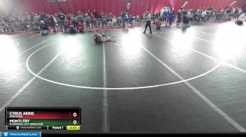 78 lbs Champ. Round 1 - Cyrus Akins, Wisconsin vs Monti Fry, Glenwood City Wrestling