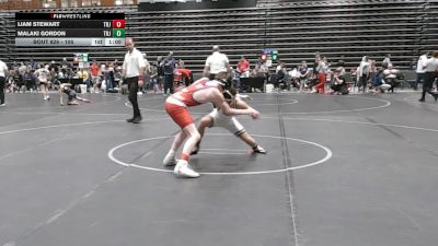 105 lbs Round 3 - Liam Stewart, Gold City WC vs Malaki Gordon, Grundy Wrestling Club
