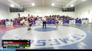 195 lbs Cons. Round 3 - Brody Pulis, Hanford vs Sebastian Guillozet, Bullard