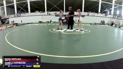 88 lbs Round 3 (4 Team) - Olivia Whitlach, Ohio vs Isabella Hofmeister, Missouri