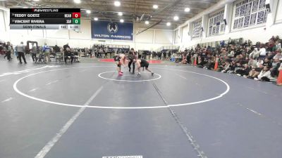 150 lbs Semifinal - Teddy Goetz, New Canaan vs Vincent Rivera, Xavier