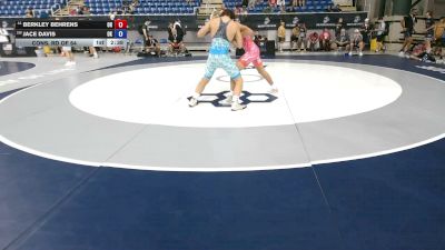 144 lbs Cons. Rd Of 64 - Berkley Behrens, Ohio vs Jace Davis, Oklahoma