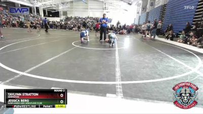 127 lbs Round 2 - Taylynn Stratton, Hermiston vs Jessica Berg, Sunflower Kids Wrestling Club