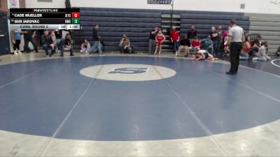 90 lbs Cons. Round 5 - Gus Jakovac, Homedale Wrestling Club vs Cade Mueller, Southern Idaho Training Center