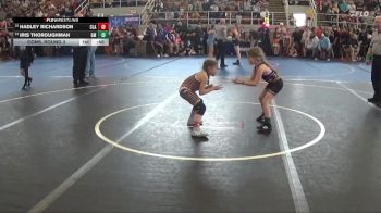 50 lbs Cons. Round 3 - Hadley Richardson, Claymont vs Iris Thoroughman, Greenfield McClain