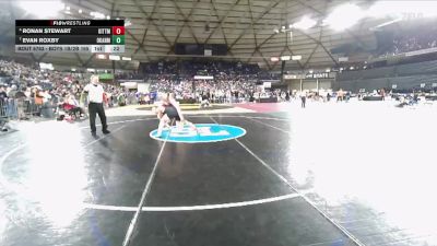 Boys 1B/2B 165 Cons. Semi - Ronan Stewart, Kittitas vs Evan Roxby, Okanogan