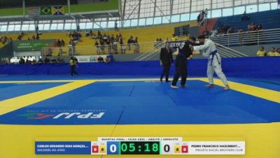 PEDRO FRANCISCO NASCIMENTO SILVA vs CARLOS EDUARDO DIAS GONÇALVES 2026 FPJJ Circuito Paulista GI Etapa 3