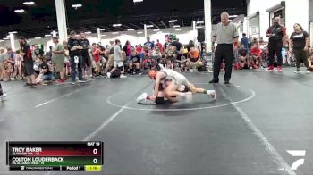 72 lbs Round 2 (8 Team) - Colton Louderback, PA Alliance Red vs Troy Baker, Glasgow WA
