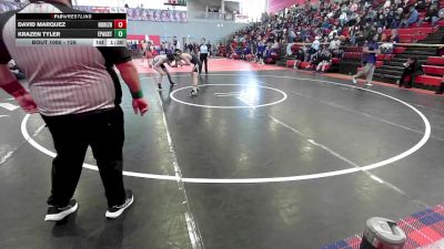 126 lbs Quarterfinal - David Marquez, Clint Horizon vs Krazen Tyler, El Paso Austin
