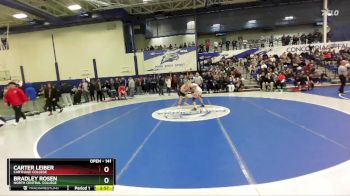 141 lbs Champ. Round 1 - Carter Leiber, Carthage College vs Bradley Rosen, North Central College