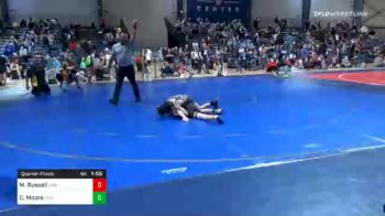 73 lbs Quarterfinal - Maddox Russell, Guerrilla Wrestling Academy vs Cael Moore, Oconee Youth Wrestling
