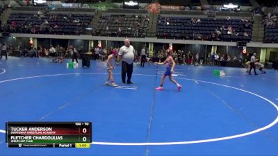 70 lbs Cons. Round 4 - Fletcher Chardoulias, Jesup Mat Club vs Tucker Anderson, OWATONNA WRESTLING ACADEMY