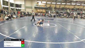 132 lbs Round Of 16 - Aidan Williams, Windham vs Sidney Tildsley, Shawsheen