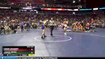 2 lbs Cons. Round 2 - Joshua Zeman, West Liberty vs Cason Johannes, Sheldon/South O`Brien