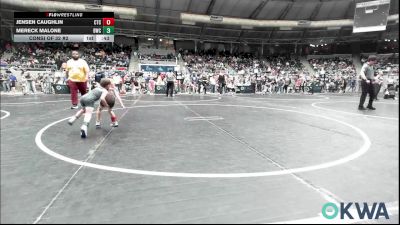 43 lbs Consi Of 32 #2 - Jensen Caughlin, Cleveland Takedown vs Mereck Malone, Bartlesville Wrestling Club