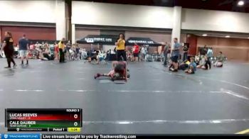 78 lbs Round 3 (6 Team) - Cale Dauber, Team Gotcha vs Lucas Reeves, Steel Valley