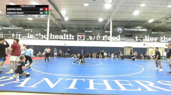 154 lbs 3rd Place - Griffin King, Grit Mat Club Red - HSC vs Keegan Daley, Kraken Black - HSC