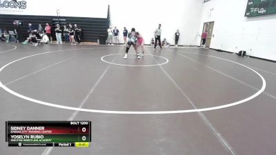 155 lbs Cons. Semi - Sidney Danner, Kansas City Training Center vs Yoselyn Rubio, Shelton Wrestling Academy