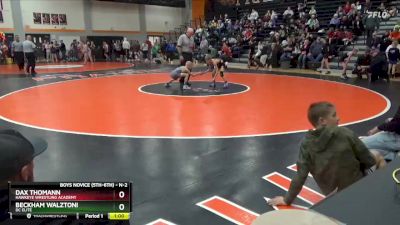 N-2 lbs Cons. Semi - Dax Thomann, Hawkeye Wrestling Academy vs Beckham Walztoni, DC Elite