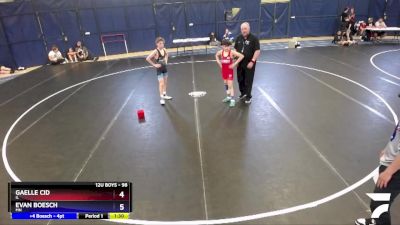 98 lbs Cons. Semi - Gaelle Cid, IL vs Evan Boesch, MN