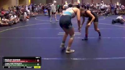 120/130 Cons. Semi - Carlynn Mynatt, Marshfield Youth Wrestling vs Paizley Romine, Hurricane Wrestling Academy