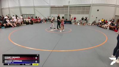 100 lbs 4th Wrestleback (16 Team) - Sydney Branch, Virginia Blue vs Brooke Corrigan, Wisconsin