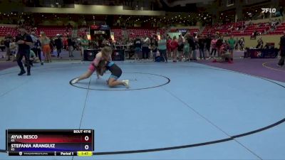 155 lbs Cons. Semi - Ayva Besco, KS vs Stefania Aranguiz, KS