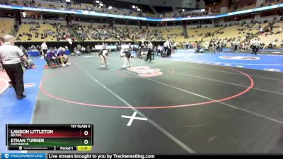 157 Class 3 lbs Quarterfinal - Landon Littleton, Belton vs Ethan Turner, Farmington