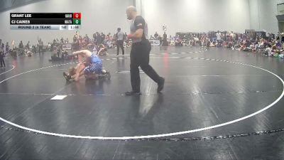 141 lbs Round 2 (4 Team) - Grant Lee, GA United Blue vs Cj Caines, Mat Assassins Black