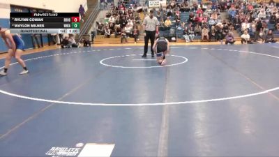 144 lbs Quarterfinal - Rylynn Cowan, Douglas vs Waylon Milnes, Wheatland