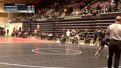 174 lbs Semifinal - Cooper Haase, Army vs Logan Messer, George Mason University
