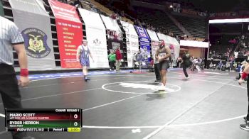 285 Class 1 lbs Champ. Round 1 - Ryder Herron, Rock Port vs Mario Scott, Lift For Life Academy Charter