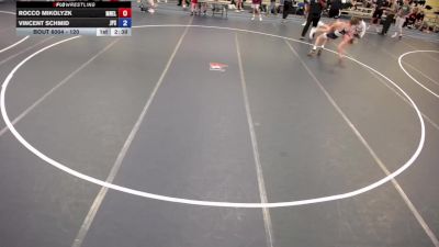 120 lbs Champ. Round 1 - Rocco Mikolyzk, MN Elite vs Vincent Schmid, Jack Pine Savage