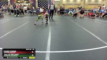 48 lbs Semifinal - Dallas Williams, Minion Training Center vs Kasen Morris, Backyard Brawlers