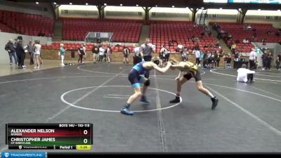 110-115 lbs Round 5 - Alexander Nelson, Ranger vs Christopher James, CP Wrestling