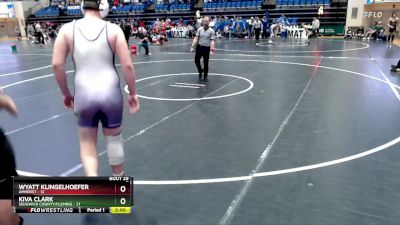 285 lbs Round 4 - Wyatt Klingelhoefer, Amherst vs Kiva Clark, Sedgwick County/Fleming