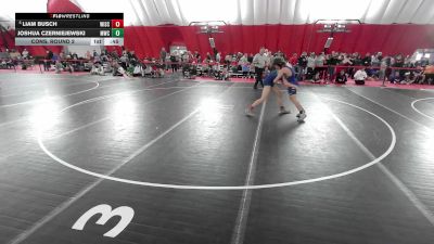 14U Boys - 140 lbs Cons. Round 2 - Joshua Czerniejewski, Mukwonago Wrestling Club vs Liam Busch, Wisconsin