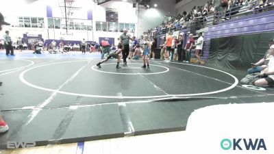 67 lbs Consi Of 4 - Grayson Schultz, Team Tulsa Wrestling Club vs Edward Ledbetter, Muskogee Rougher Youth Wrestling
