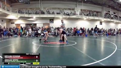 108 lbs Quarterfinal - Keylnn Symons, Northwood Wrestling Club vs Keegan Smith, Franklin Central Wrestling Club