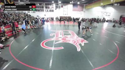 125-130 lbs Round 1 - Kylee Perez, Legacy Wrestling Center vs Ilianna Cosic, Peterson Grapplers