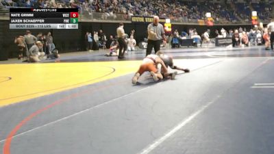 115 lbs Round Of 32 - Nate Grimm, West Allegheny vs Jaxen Schaeffer, Pine Grove