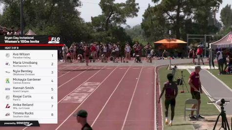 Women's 100m Invite, Semi-Finals 3