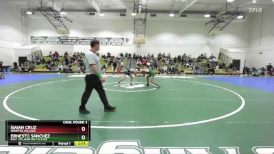 125 lbs Cons. Round 3 - Isaiah Cruz, Cerritos College vs Ernesto Sanchez, East Los Angeles College