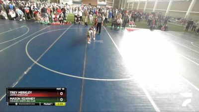 58 lbs Quarterfinal - Trey Merkley, Uintah Wrestling vs Mason Kearney, Cougars Wrestling Club