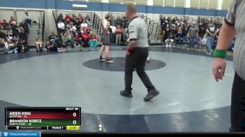 182 lbs Placement (16 Team) - Brandon Kortz, North Posey vs Aiden King, Bluffton