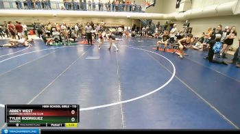 113 lbs Quarterfinal - Abbey West, Champions Wrestling Club vs Tyler Rodriguez, Wasatch