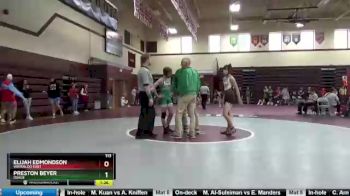 113 lbs Cons. Round 2 - Preston Beyer, Osage vs Elijah Edmondson, Waterloo East