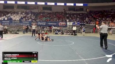 D 2 106 lbs 1st Place Match - Bryce Latino, Lakeshore vs Landen Modica, Archbishop Rummel