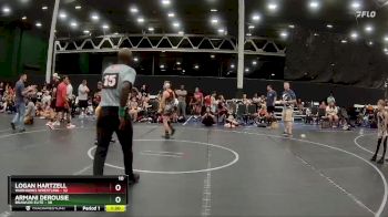 110 lbs Round 7 (8 Team) - Logan Hartzell, Warhawks Wrestling vs Armani Derousie, Brawler Elite