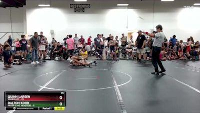 76 lbs Round 3 (6 Team) - Quinn Larsen, Validus WC vs Dalton Kohr, Moser`s Mat Monsters